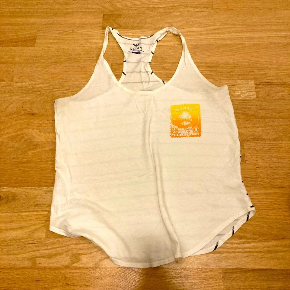 Roxy Racerback Tank, Size L - Picture 1 of 3